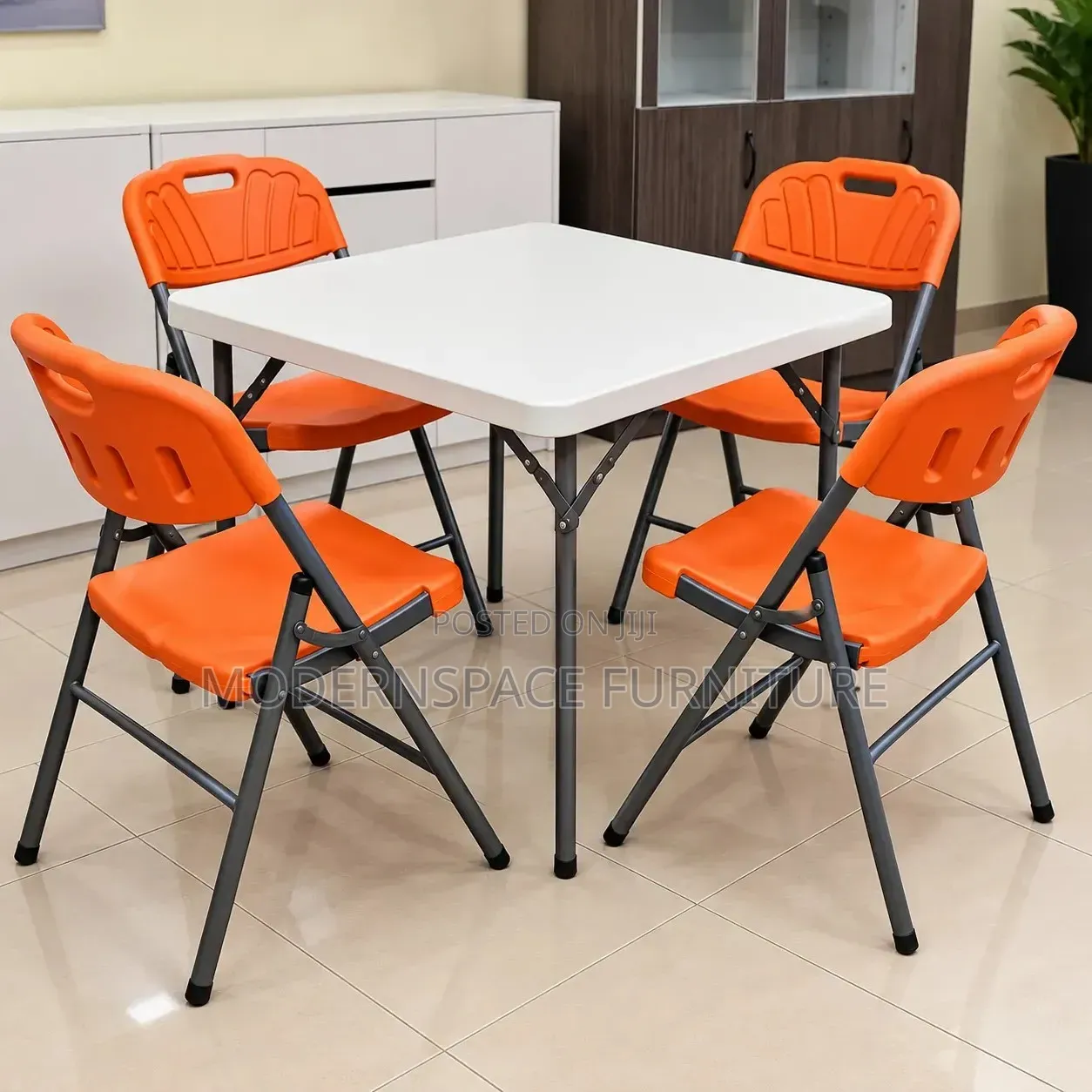 Foldable:Outdoor Dining Table and Chair Set