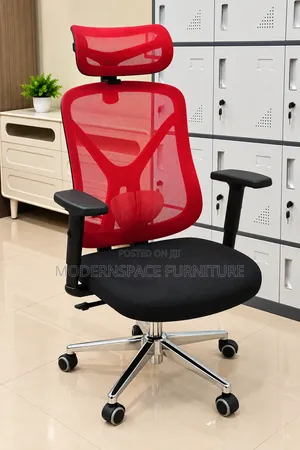 Office Chair :Red and Black Ergonomic Office Chair