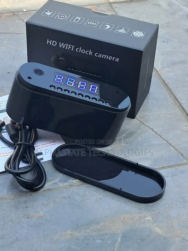 Discreet Digital Clock Camera With HD Video and Night Vision