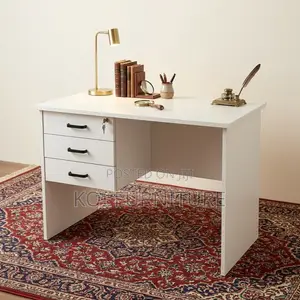 Office Desk : Valia 1.2m White Office Study Desk