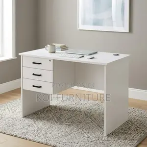 Office Desk : Valia 1.2m White Office Study Desk