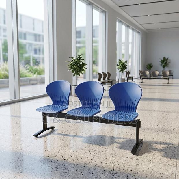 3-Seater Airport Waiting-Plastic Backrest - main view