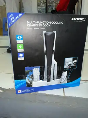 Unboxed PS5 Multi_functioning Cooling and Charging Dock