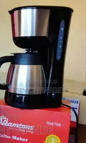 Ramtons RM/193 - Coffee Maker Anti Drip - 1.5L - Black (1YR WRTY)