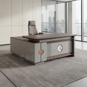 2.4M L-Shaped Director's Staff Desk