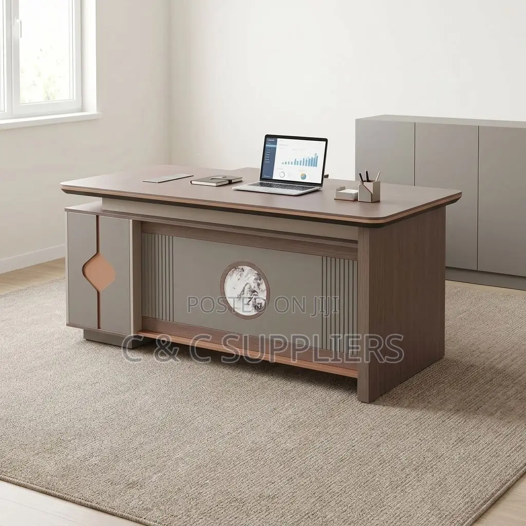 2.4M L-Shaped Director's Staff Desk