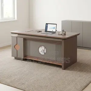 2.4M L-Shaped Director's Staff Desk