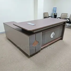 2.4M L-Shaped Director's Staff Desk