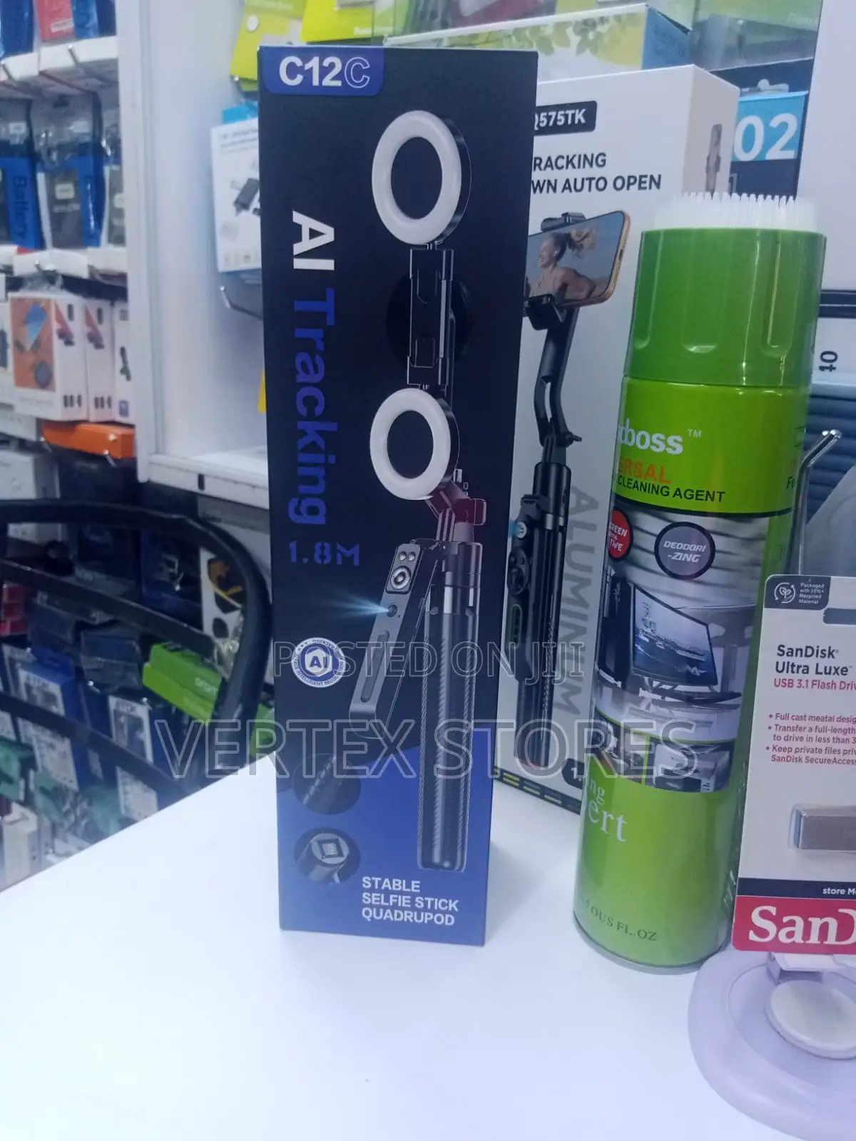 AI Tracking Selfie Stick Quadripod 1.8M
