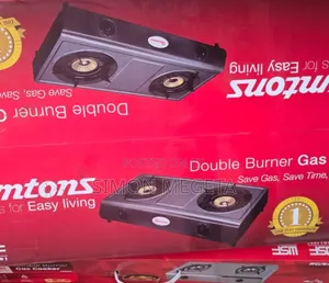Ramtons Rg/501 Double Burner Gas Cooker Teflon
