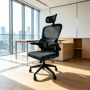 Black Orthopedic Seat | Fabricated Modern Executive Chair