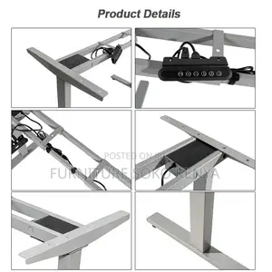 White 1.2 Meter Ergonomic Studio Table | Electric Home Desk