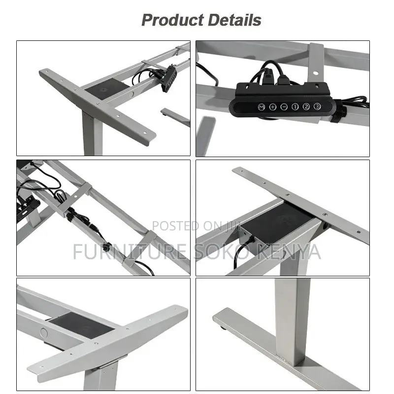 White 1.2 Meter Ergonomic Studio Table | Electric Home Desk
