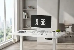 White 1.2 Meter Ergonomic Studio Table | Electric Home Desk
