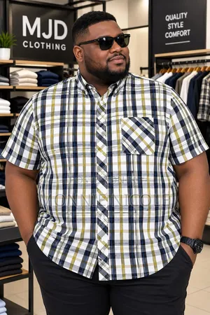 Quality Big Size Men Checked Shirts