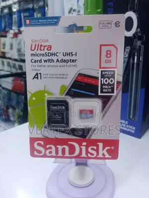 SanDisk Ultra 8GB microSDHC UHS-I Card With Adapter
