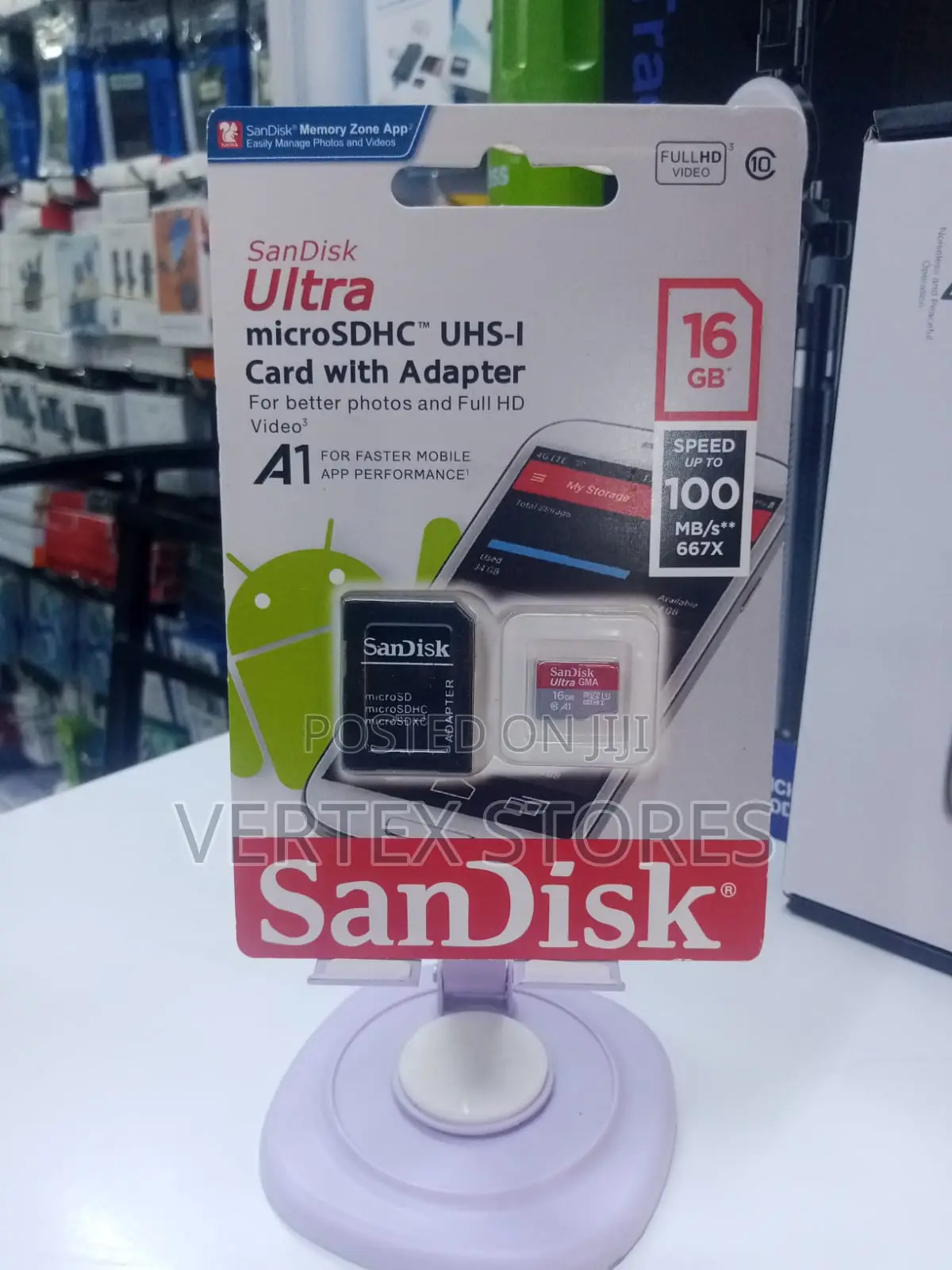 SanDisk Ultra 16GB microSDHC UHS-I Card With Adapter