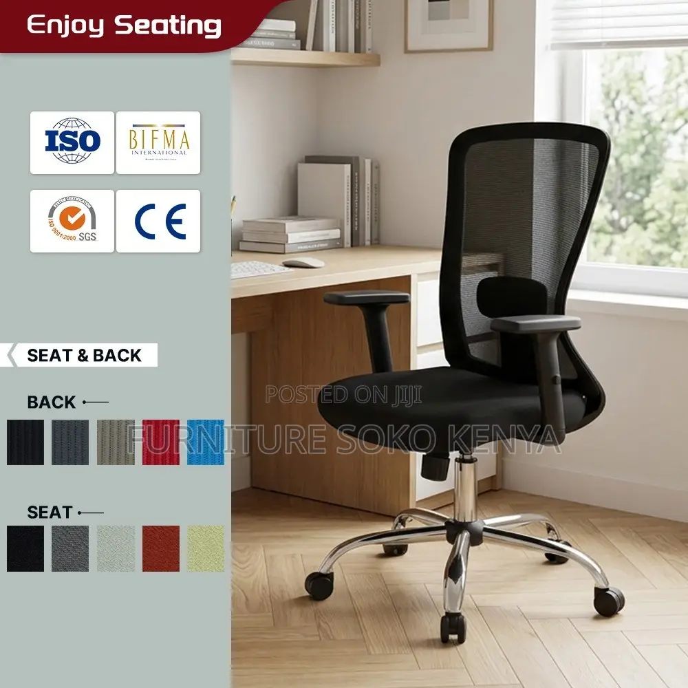 Ergonomic Mid Backrest Chair | Home Office Study Seat