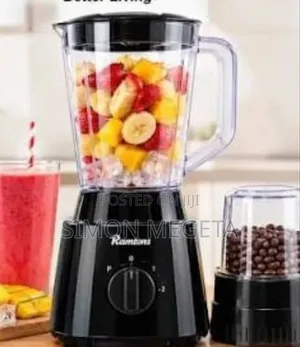 Ramtons RM/579- Blender+ Mill 1.5ltrs 2speed (1yr Warranty)