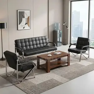 5 Seater Office Sofa With Metal Frame