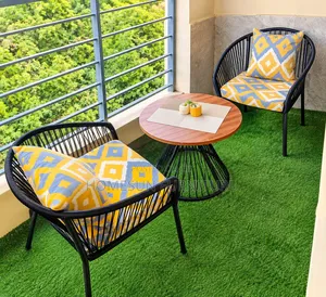 Outdoor Furniture – 2 Seater Balcony Set With Round Coffee Table