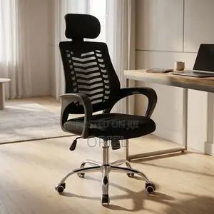 Ergonomic Office Chair With Adjustable Headrest – Modern Desk Seat