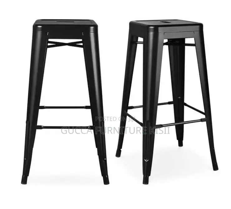 Modular Metallic Bistro Barstool