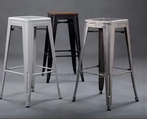 Modular Metallic Bistro Barstool