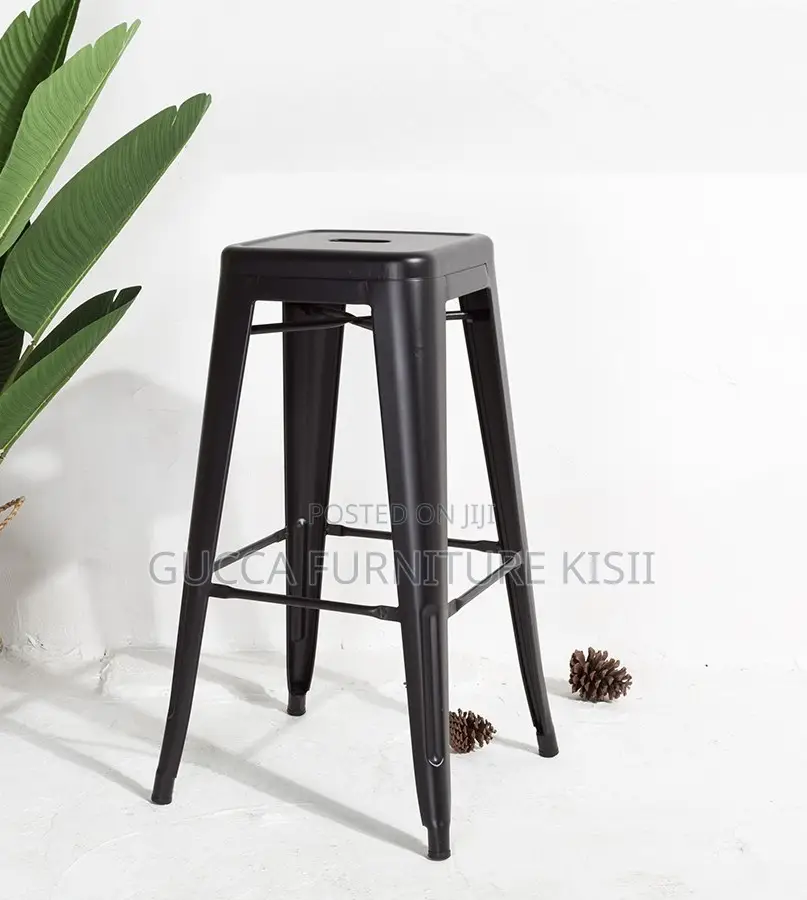 Modular Metallic Bistro Barstool