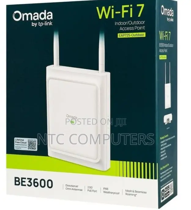 TP Link TP-Link Omada EAP725 BE3600 Wi-Fi 7 Indoor/Outdoor AccessPoint