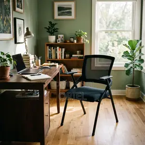 Portable Folding Office Chair – Convenient Staff & Guest Seating