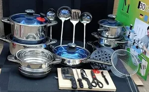 Marwa Germany 30Pcs Stainless Steel Cookware Set
