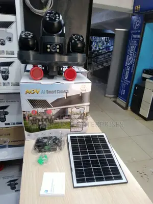 V380 AOV 4 Lens Solar 3 PTZ Camera – Wireless Security Solution
