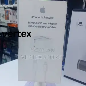 65W USB-C Power Adapter With USB-C to Lightning Cable