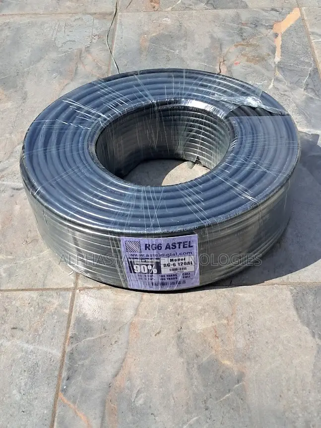 100 Metres CCTV RG59 Coaxial Cable With Power Supply Wire