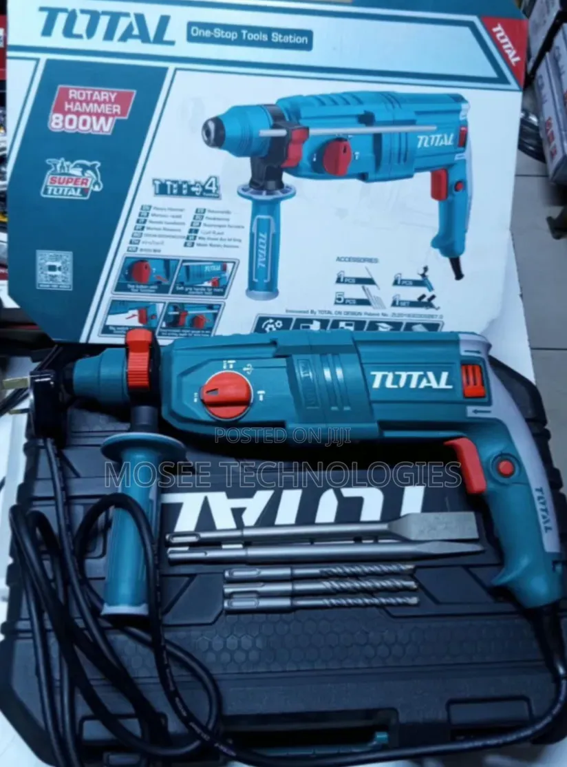 TOTAL 800W Single-Chuck Electric Hammer Drill
