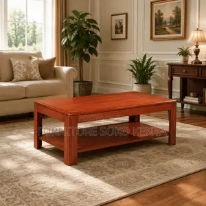 Mahogany Home Office Coffee Table | 1200mm Long Executive Table
