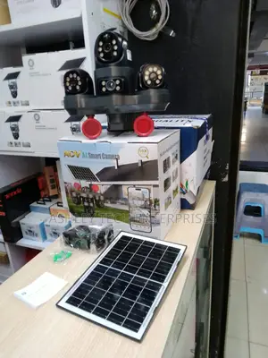 V380 AOV 3 Rotating Lens Cameras – Solar Powered 4G Security