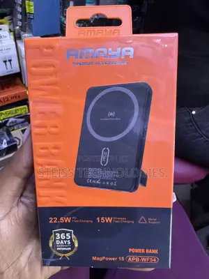 Amaya Magnetic 22.5w Wireless Powerbank.