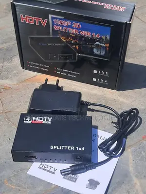 HDMI 1 to 4 Output Splitter for Home and Office Use