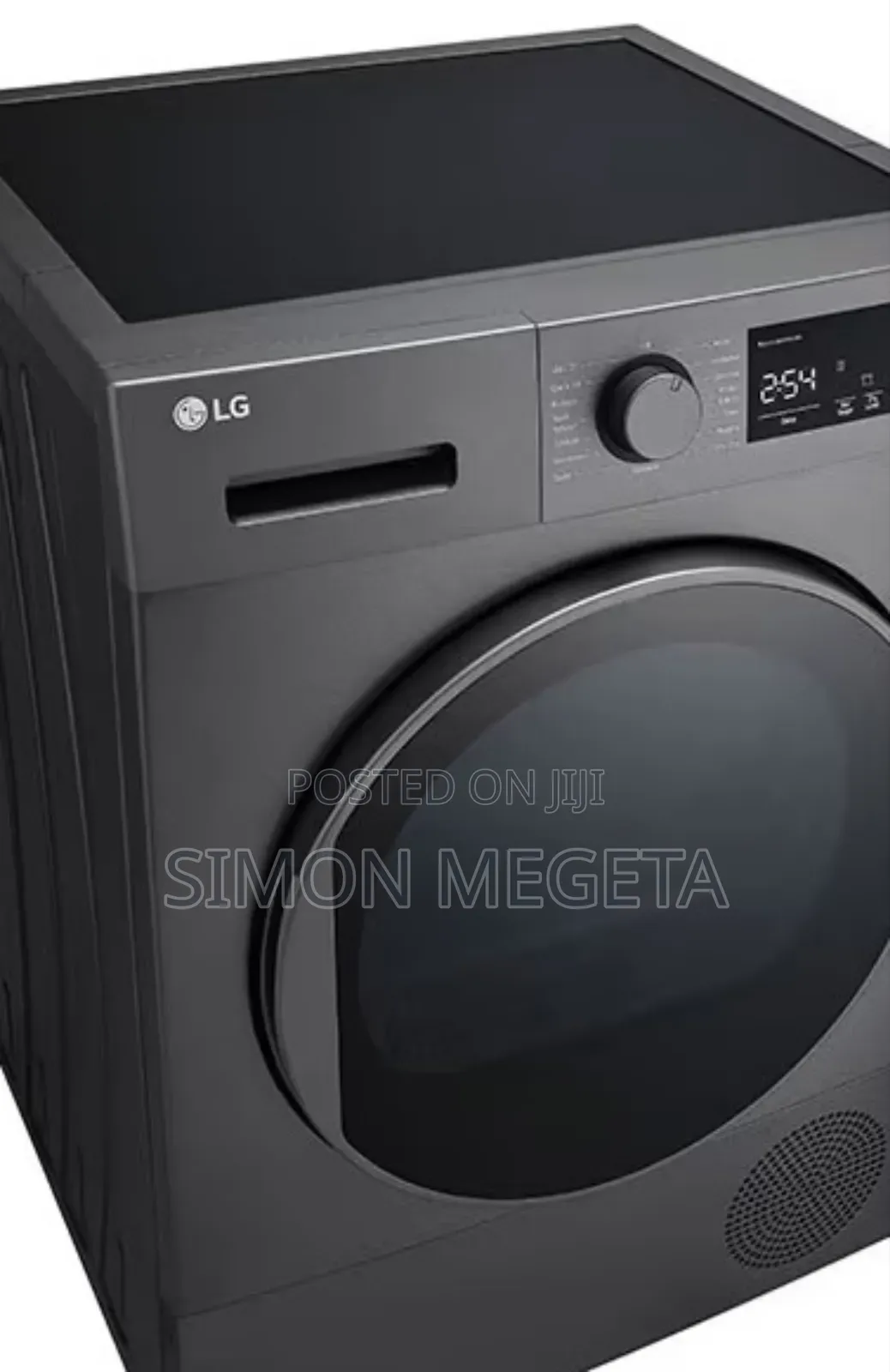 LG 8kg Front Load Dryer, Heat Pump , Sensor Dry , - Black
