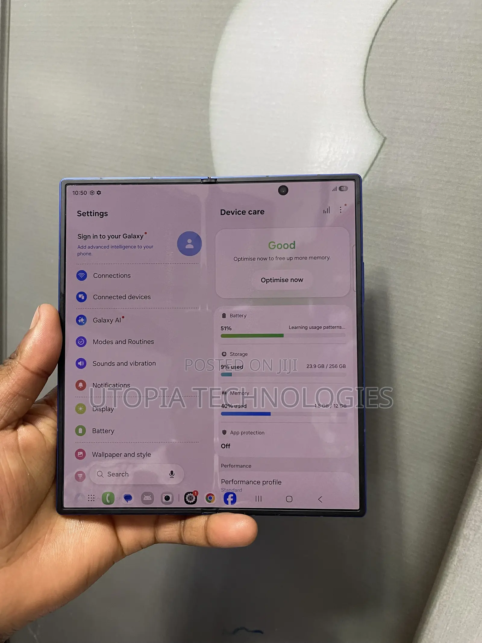 Samsung Galaxy Z Fold7 256 GB Blue