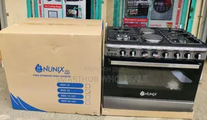 *Nunix Standing Cooker 60X90CM WLD960 2E 4Gas 2Electric Full Oven