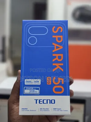 New Tecno Spark 50 Pro 256 GB Black