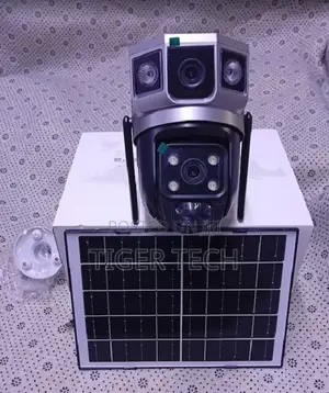 4G SIM Card Solar Powered PTZ Full Color V380 Smart Net Camera
