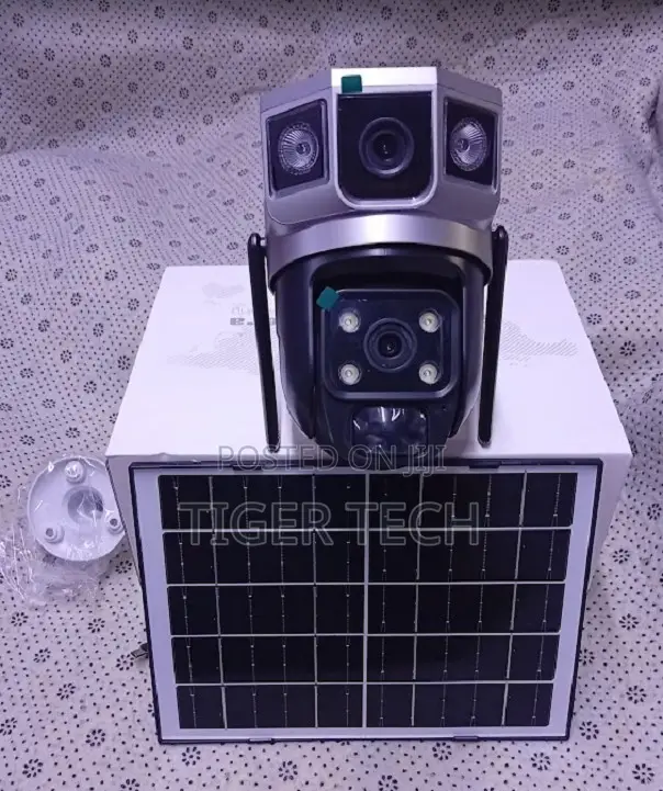 4G SIM Card Solar Powered PTZ Full Color V380 Smart Net Camera
