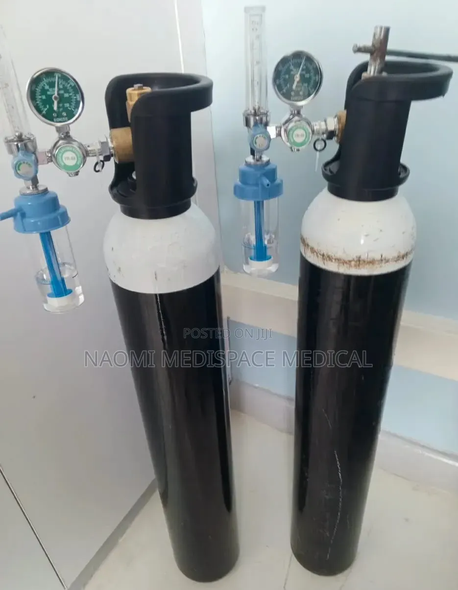 2.2m3 Oxygen Cylinder Complete With Regulator, Flowmeter, Oxygen Key
