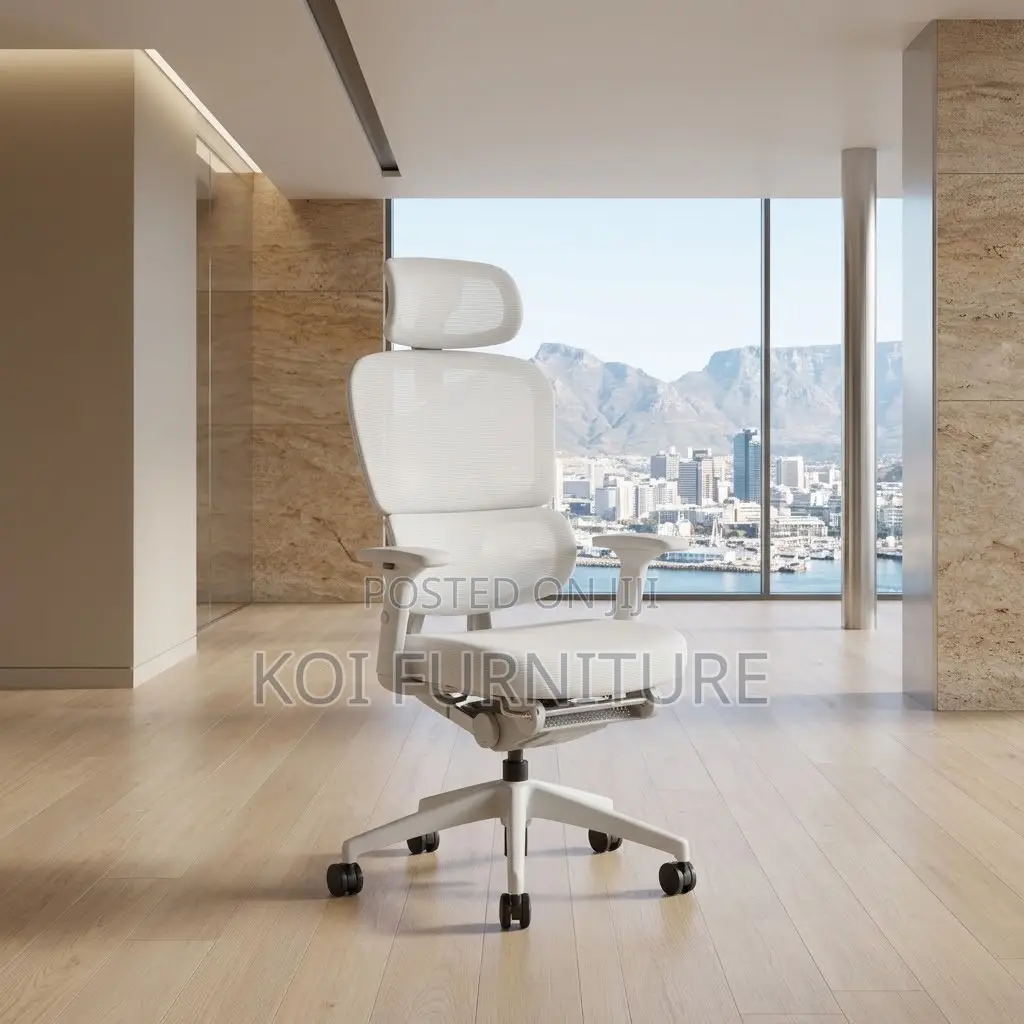 Executive Directors Chair | White Orthopedic Fabricate Seats