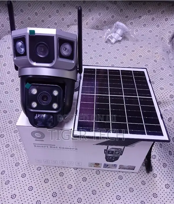 2-Lens Monitoring 4G Solar Power Rechargeable Battery Security Camera