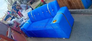 Luxury Royal Blue Sofa Set – Available for Sale!